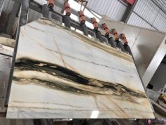 New arrival gold and white marble